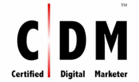 CDM CERTIFIED DIGITAL MARKETER Logo (USPTO, 18.06.2014)