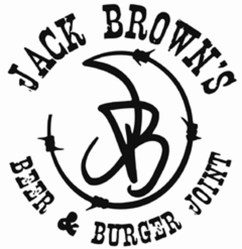 JACK BROWN'S BEER & BURGER JOINT J B Logo (USPTO, 06/23/2014)