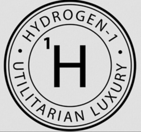 HYDROGEN-1 1 H UTILITARIAN LUXURY Logo (USPTO, 17.09.2014)