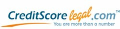 CREDITSCORELEGAL.COM YOU ARE MORE THAN A NUMBER Logo (USPTO, 27.09.2014)