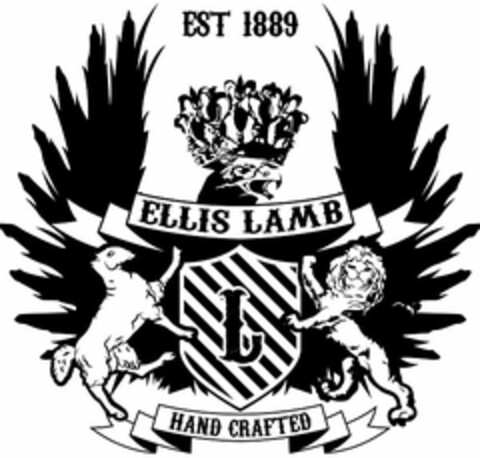 EST 1889 ELLIS LAMB L HAND CRAFTED Logo (USPTO, 22.08.2015)