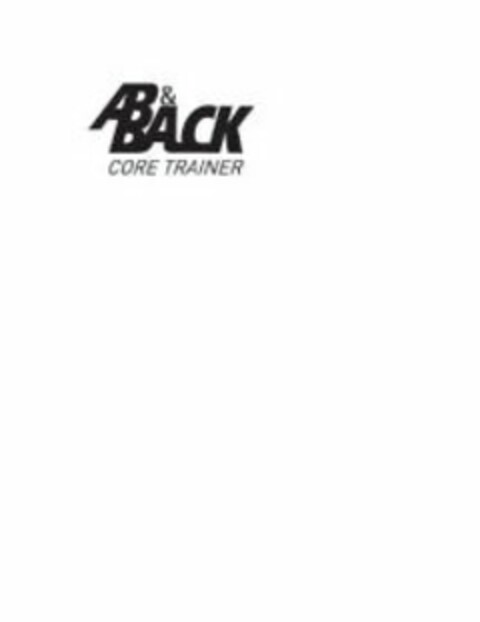 AB & BACK CORE TRAINER Logo (USPTO, 01/20/2017)