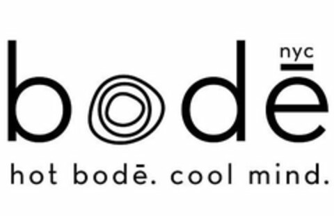 BODE NYC HOT BODE. COOL MIND. Logo (USPTO, 02.10.2017)