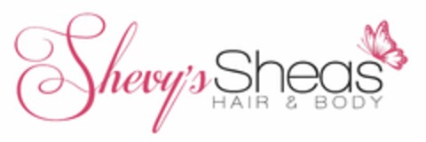 SHEVY'S SHEAS HAIR & BODY Logo (USPTO, 03/27/2019)