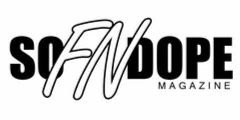 SO FN DOPE MAGAZINE Logo (USPTO, 08/19/2019)