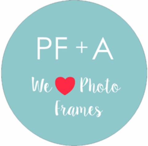 PF + A WE PHOTO FRAMES Logo (USPTO, 10/07/2019)