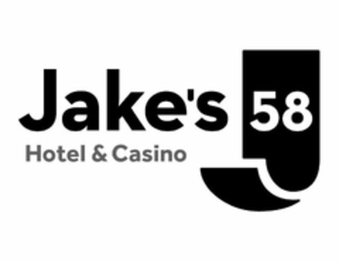 JAKE'S 58 HOTEL & CASINO Logo (USPTO, 12/17/2019)