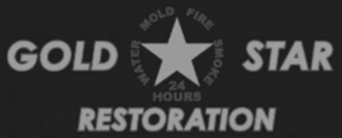 GOLD STAR RESTORATION WATER MOLD FIRE SMOKE 24 HOURS Logo (USPTO, 02.04.2020)