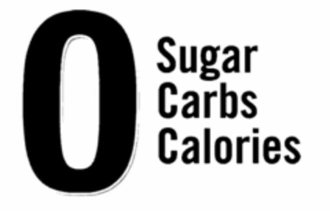 0 SUGAR CARBS CALORIES Logo (USPTO, 24.10.2009)