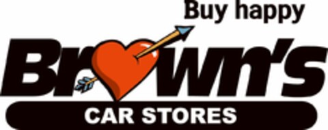 BROWN'S CAR STORES BUY HAPPY Logo (USPTO, 02/18/2010)