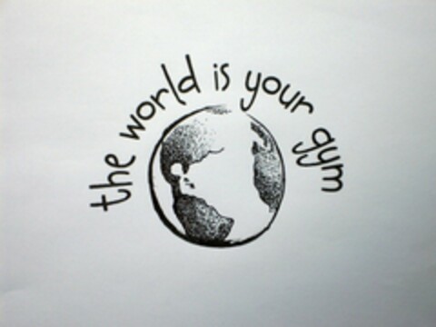 THE WORLD IS YOUR GYM Logo (USPTO, 27.03.2010)