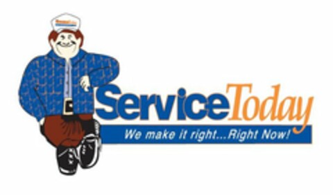 SERVICE TODAY WE MAKE IT RIGHT...RIGHT NOW! Logo (USPTO, 08/02/2010)