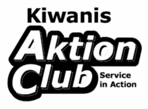KIWANIS AKTION CLUB SERVICE IN ACTION Logo (USPTO, 03/07/2011)