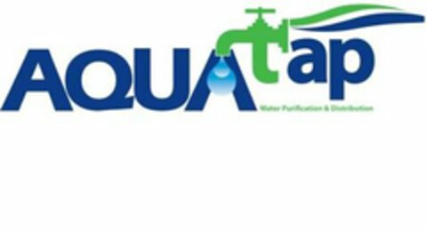 AQUATAP WATER PURIFICATION & DISTRIBUTION Logo (USPTO, 03/29/2012)