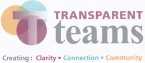 T TRANSPARENT TEAMS CREATING: CLARITY CONNECTION COMMUNITY Logo (USPTO, 13.04.2012)