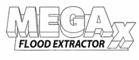 MEGA X FLOOD EXTRACTOR Logo (USPTO, 09.06.2014)