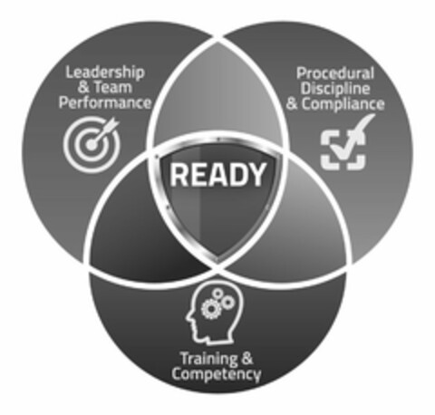 LEADERSHIP & TEAM PERFORMANCE PROCEDURAL DISCIPLINE & COMPLIANCE READY TRAINING & COMPETENCY Logo (USPTO, 21.04.2015)