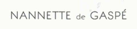 NANNETTE DE GASPÉ Logo (USPTO, 01.02.2016)