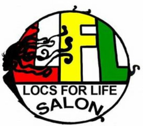 LFL LOCS FOR LIFE SALON Logo (USPTO, 29.04.2016)