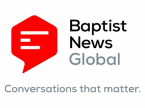 BAPTIST NEWS GLOBAL CONVERSATIONS THAT MATTER Logo (USPTO, 10/27/2016)