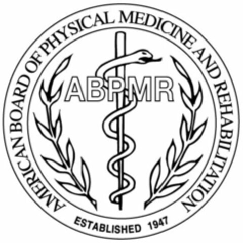 AMERICAN BOARD OF PHYSICAL MEDICINE ANDREHABILITATION ABPMR ESTABLISHED 1947 Logo (USPTO, 05.10.2017)