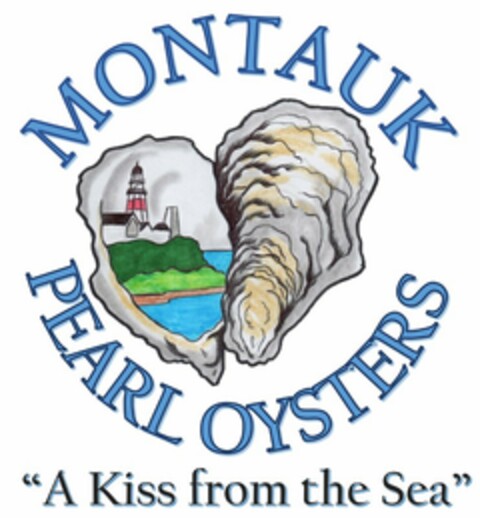 MONTAUK PEARL OYSTERS, "A KISS FROM THE SEA" Logo (USPTO, 20.02.2018)