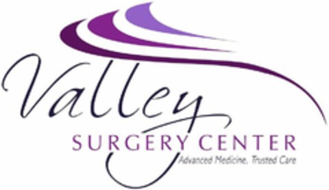 VALLEY SURGERY CENTER ADVANCED MEDICINE, TRUSTED CARE Logo (USPTO, 04/09/2018)