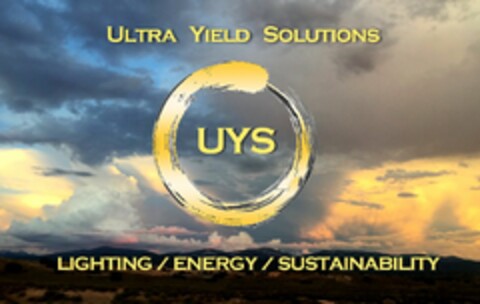 ULTRA YIELD SOLUTIONS UYS LIGHTING/ENERGY/SUSTAINABILITY Logo (USPTO, 18.10.2018)