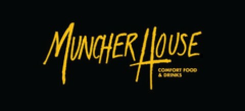 MUNCHER HOUSE COMFORT FOOD & DRINKS Logo (USPTO, 07/08/2019)