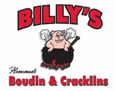 BILLY'S HOMEMADE BOUDIN & CRACKLINS Logo (USPTO, 18.11.2019)