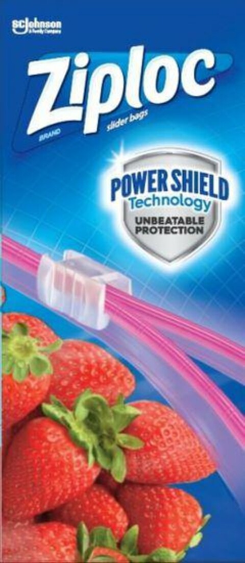 SC JOHNSON A FAMILY COMPANY ZIPLOC BRAND SLIDER BAGS POWER SHIELD TECHNOLOGY UNBEATABLE PROTECTION Logo (USPTO, 02/28/2020)