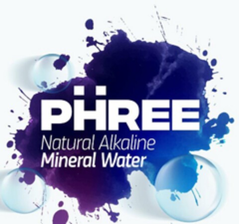 PHREE NATURAL ALKALINE MINERAL WATER Logo (USPTO, 26.06.2020)