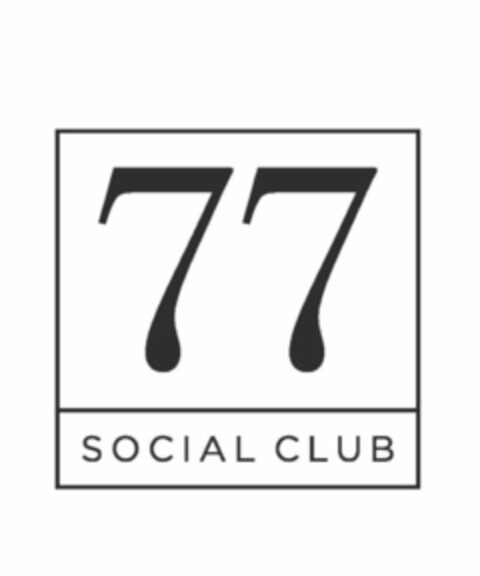 77 SOCIAL CLUB Logo (USPTO, 12.08.2020)