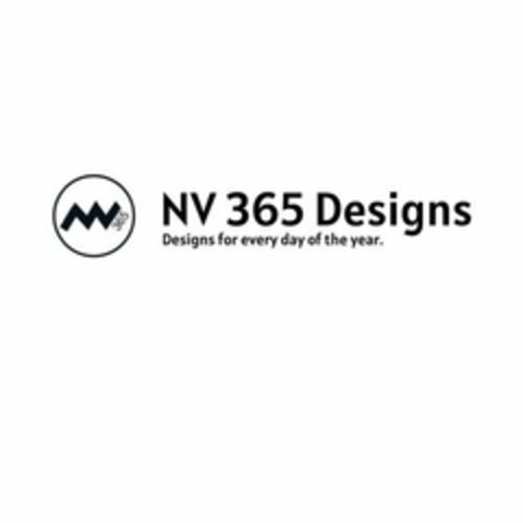 NV 365 NV 365 DESIGNS DESIGNS FOR EVERY DAY OF THE YEAR. Logo (USPTO, 13.08.2020)