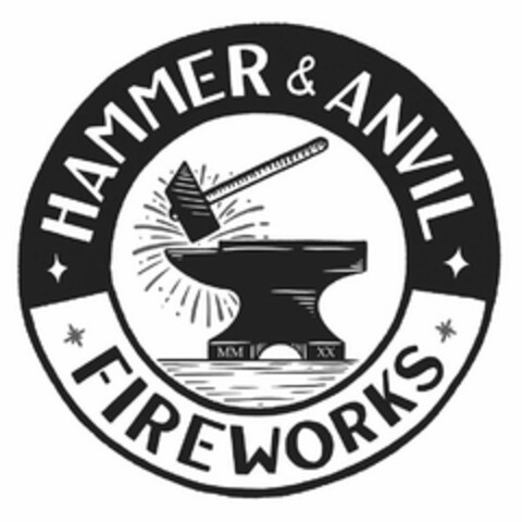 HAMMER & ANVIL FIREWORKS MM XX Logo (USPTO, 07.09.2020)