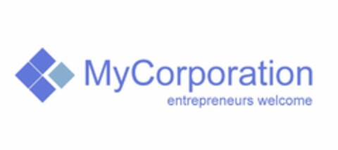 MYCORPORATION ENTREPRENEURS WELCOME Logo (USPTO, 09/22/2009)