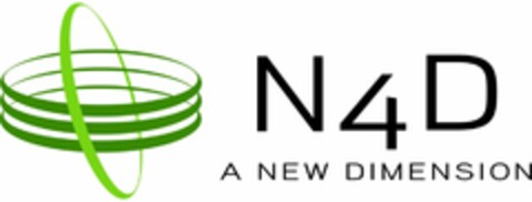 N4D A NEW DIMENSION Logo (USPTO, 14.01.2010)