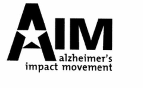 AIM ALZHEIMER'S IMPACT MOVEMENT Logo (USPTO, 08/26/2010)