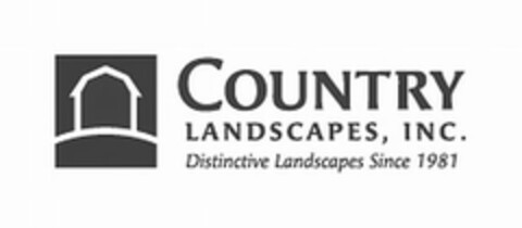 COUNTRY LANDSCAPES, INC. DISTINCTIVE LANDSCAPES SINCE 1981 Logo (USPTO, 03.09.2010)