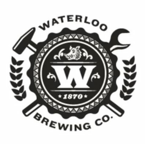 W 1870 WATERLOO BREWING CO. Logo (USPTO, 08/23/2012)