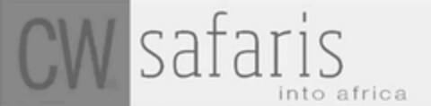 CW SAFARIS INTO AFRICA Logo (USPTO, 15.07.2013)