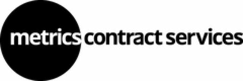 METRICS CONTRACT SERVICES Logo (USPTO, 06/05/2014)