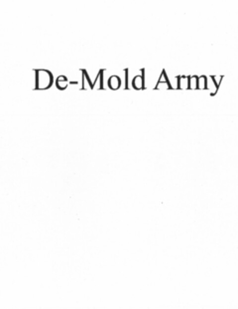 DE-MOLD ARMY Logo (USPTO, 21.10.2014)