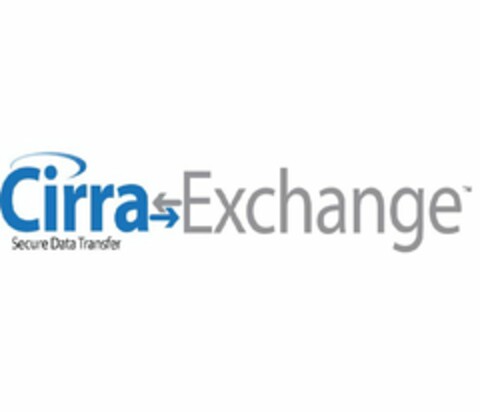 CIRRAEXCHANGE SECURE DATA TRANSFER Logo (USPTO, 10.03.2015)