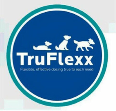 TRUFLEXX FLEXIBLE, EFFECTIVE DOSING TRUE TO EACH NEED Logo (USPTO, 26.06.2015)