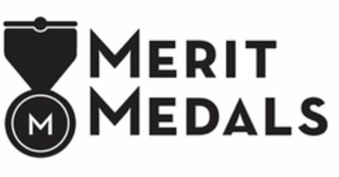 M MERIT MEDALS Logo (USPTO, 02/26/2016)