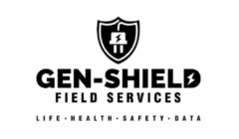 GEN-SHIELD FIELD SERVICES LIFE · HEALTH· SAFETY · DATA Logo (USPTO, 06.07.2016)