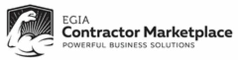 EGIA CONTRACTOR MARKETPLACE POWERFUL BUSINESS SOLUTIONS Logo (USPTO, 07/28/2016)