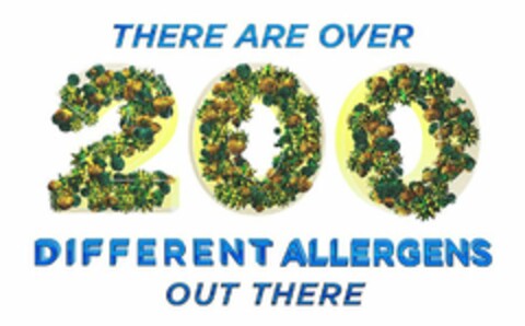 THERE ARE OVER 200 DIFFERENT ALLERGENS OUT THERE Logo (USPTO, 06.10.2016)