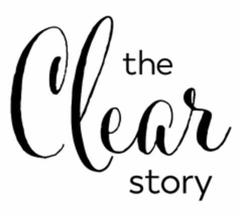 THE CLEAR STORY Logo (USPTO, 03/14/2017)